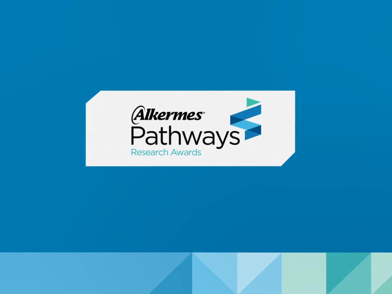 On a blue background "Alkermes Pathways Research Awards"