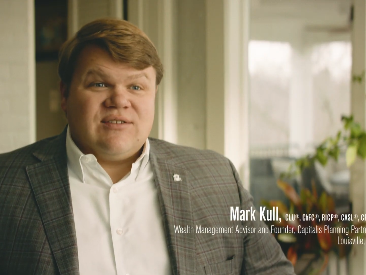 Mark Kull wearing a suit 