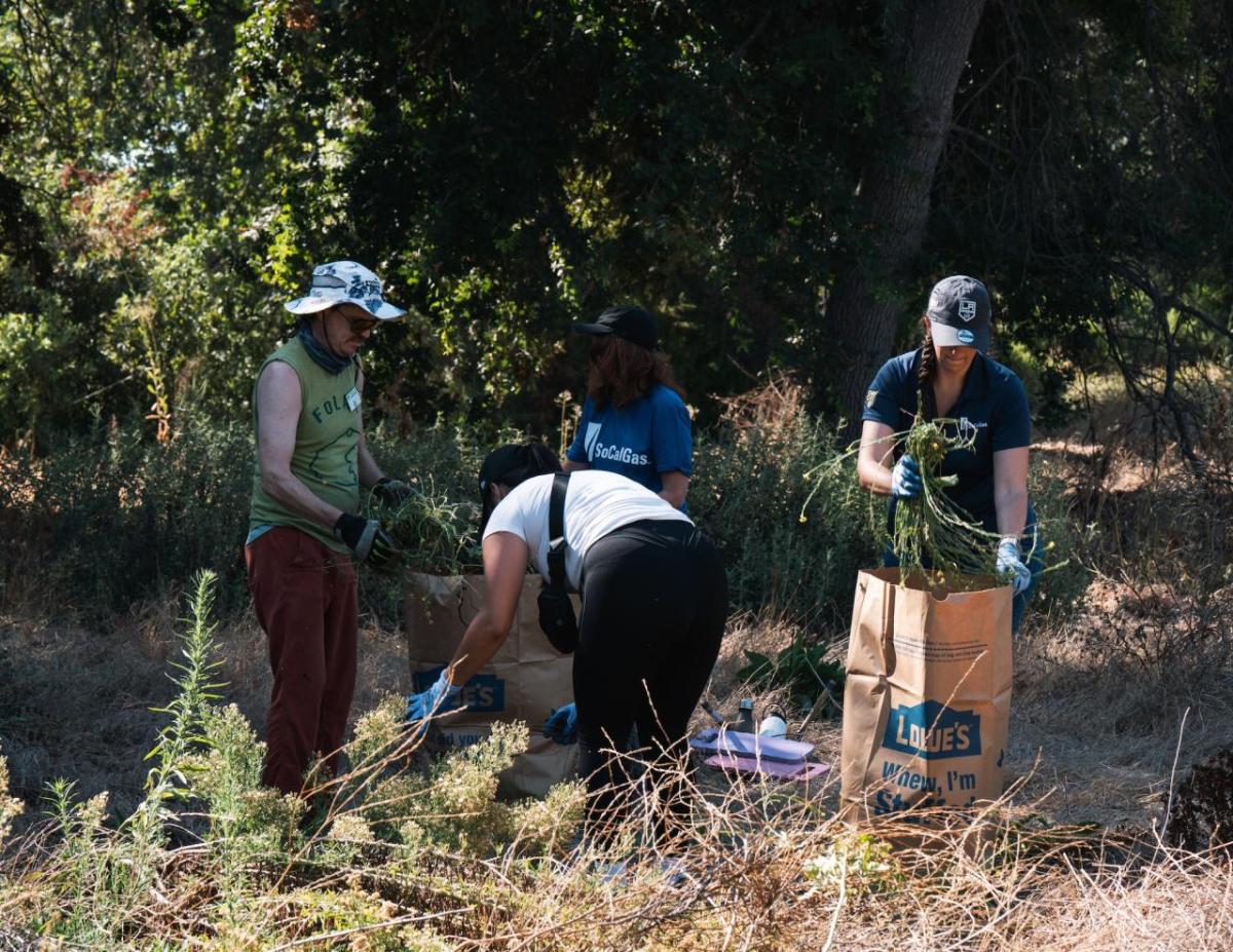 AEG’s LA Kings and SoCalGas joined forces with Friends of the LA River to revitalize native habitats for plants and animals Sepulveda Basin Wildlife Reserve. 