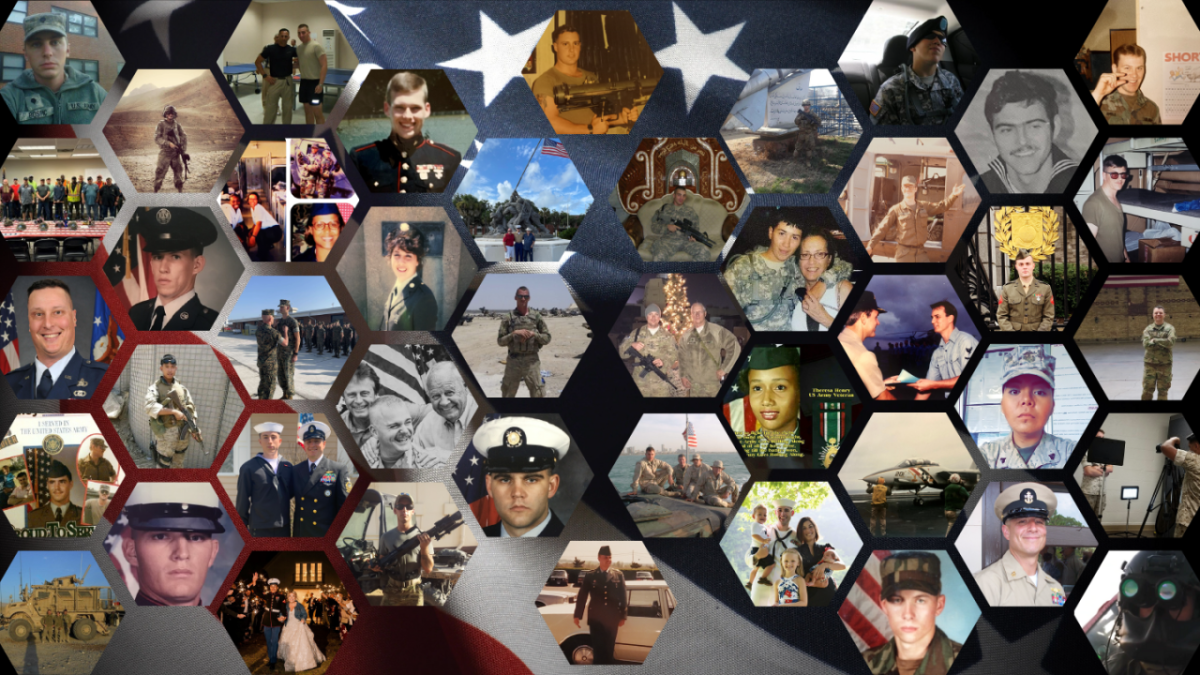 Collage of military members