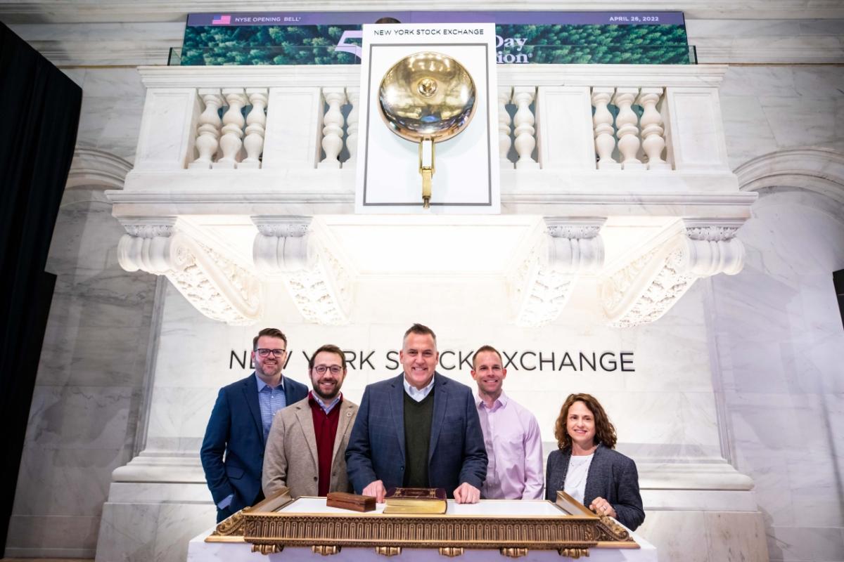 Arbor Day Foundation and City of New York Parks & Recreation team members at the New York Stock Exchange