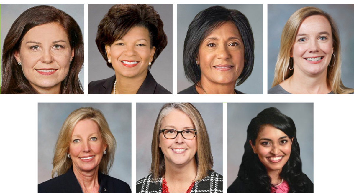 7 women's headshots