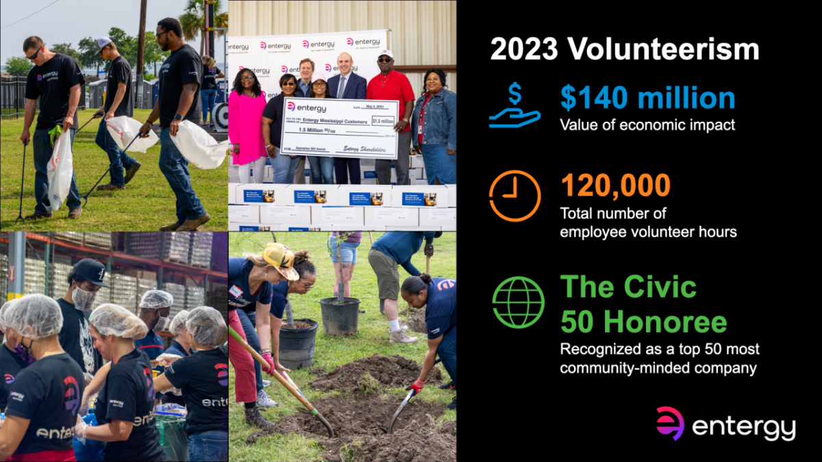 entergy Corporate Citizenship infographic