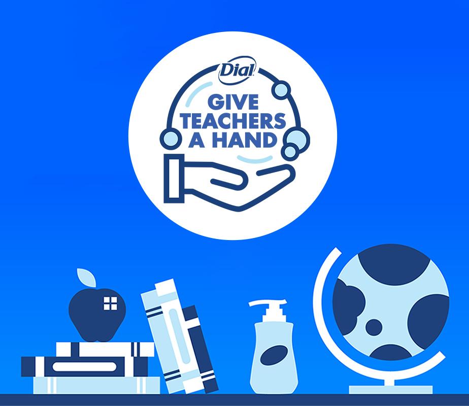 Dial Give Teachers A Hand graphic