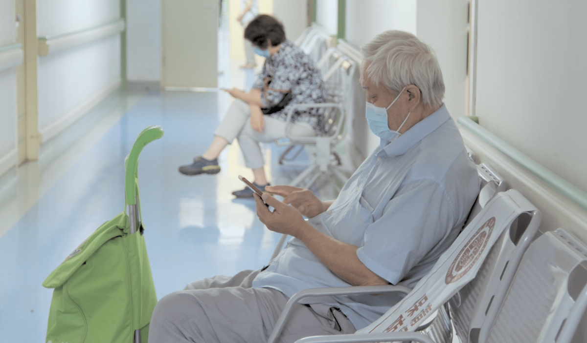 Patients waiting doctor's office