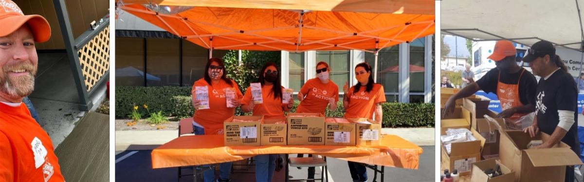 Team Depot volunteers shown.