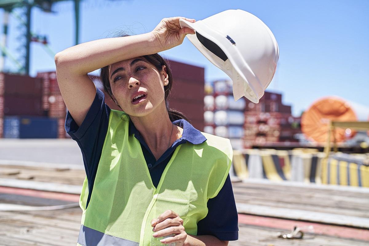 Worker Outside in Heat Wave