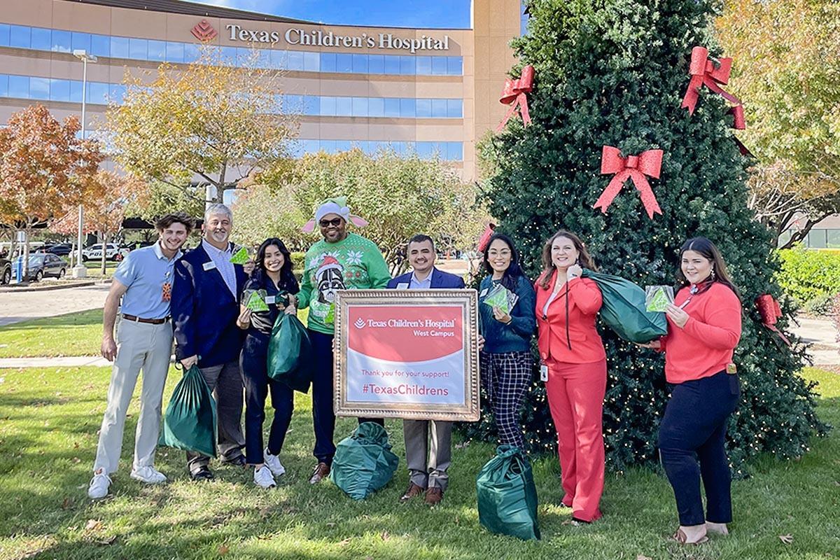 Group photo at Houston Texas Children's hospital