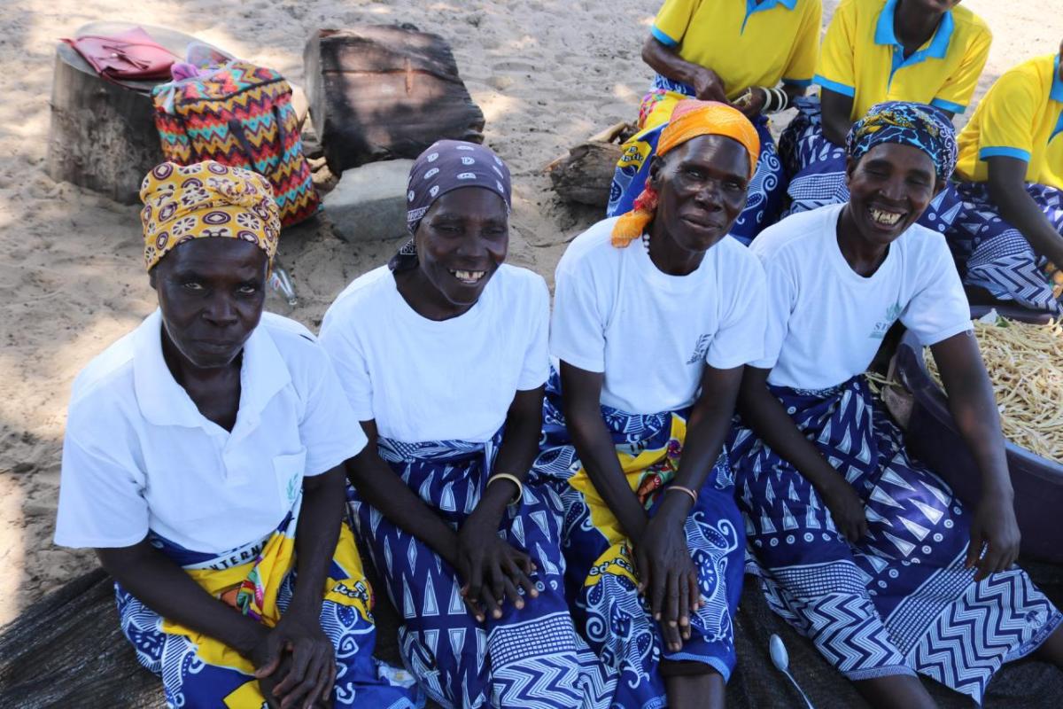 Action Against Hunger teaches farmers in Zambia how to grow drought-resistant crops.