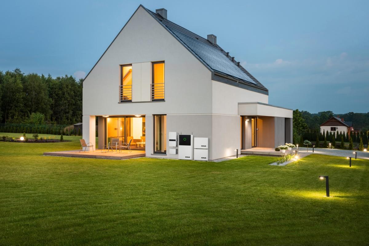 House illuminated from within