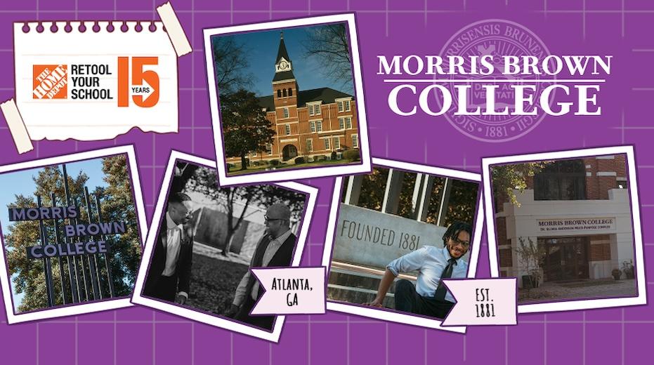 Collage of Morris Brown College: Retool your school.