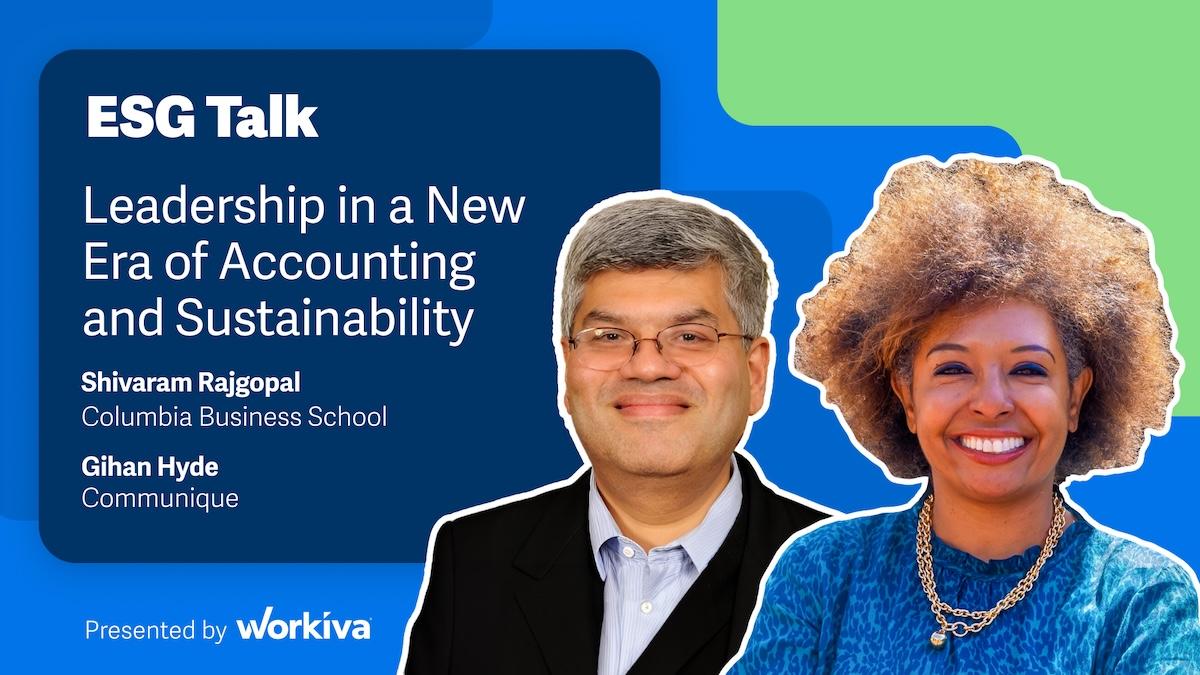 ESG Talk: Leadership in a new era of accounting and sustainability.