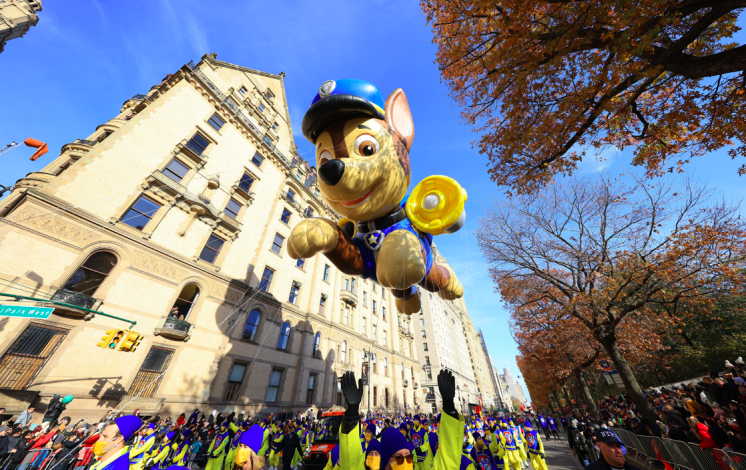 Paw Patrol balloon in parade