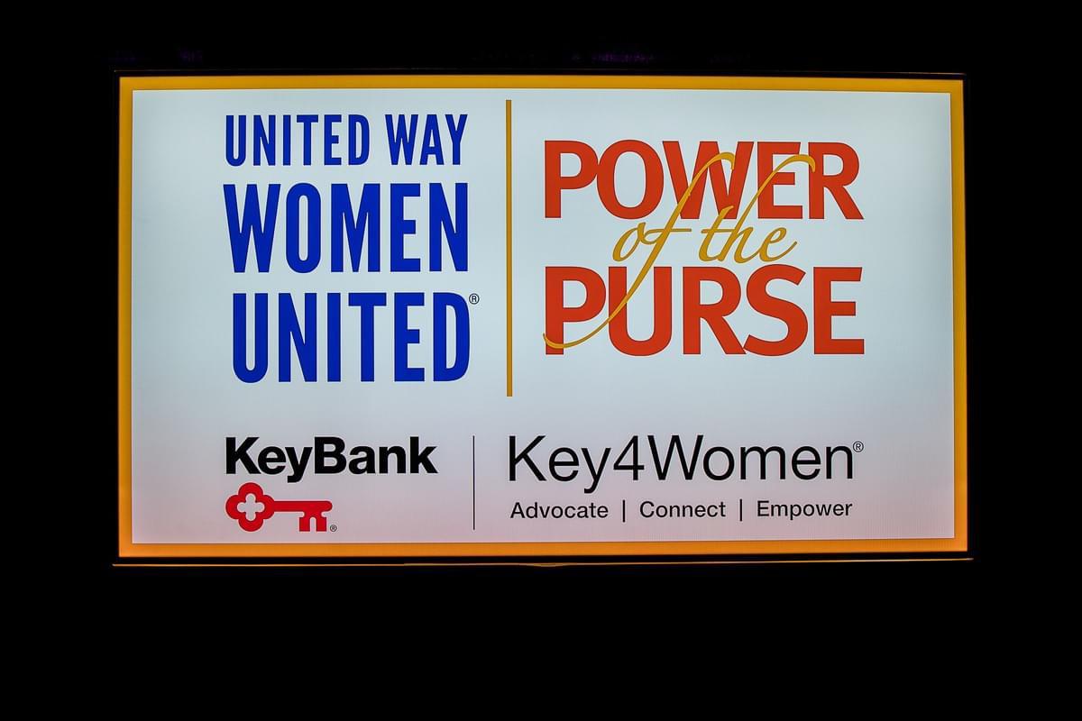United Way Power of the Purse, Key4Women, and KeyBank logos