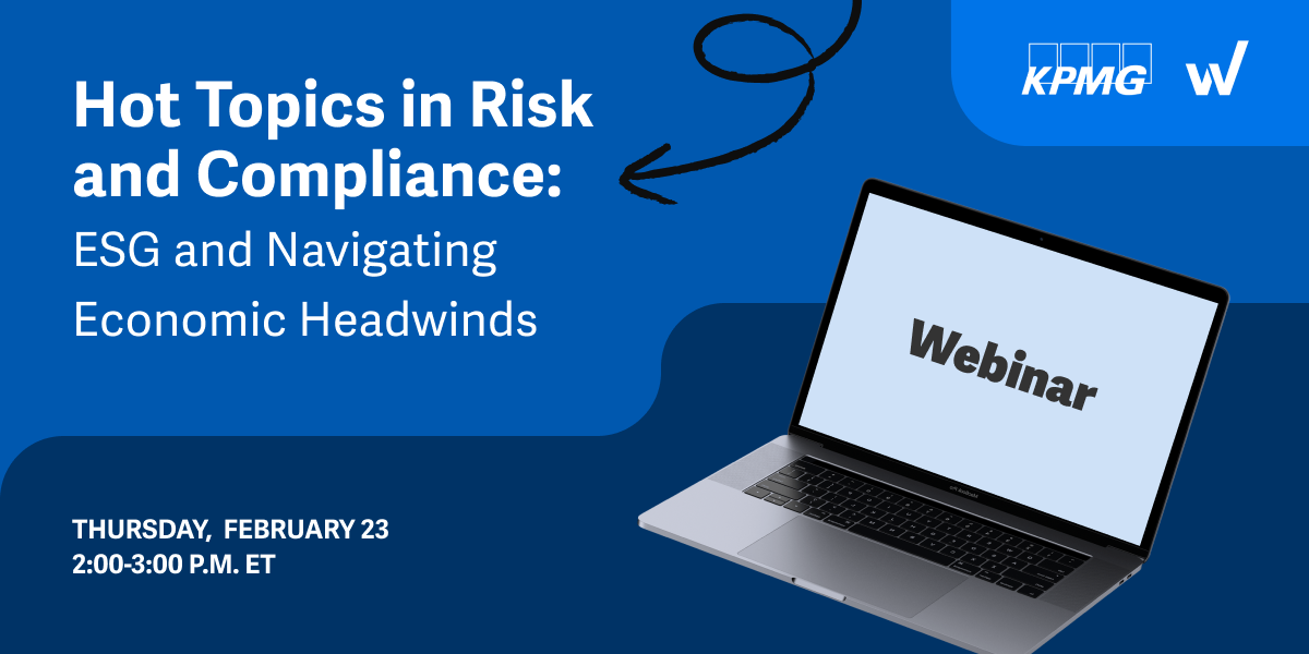 Webinar: Risk, Compliance, and ESG