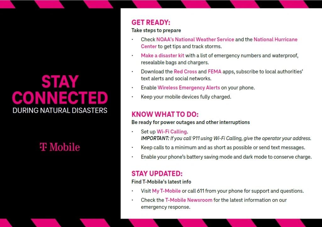 Stay connected during natural disasters