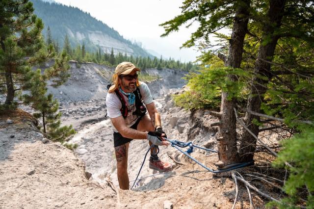 Matt Klein climbing