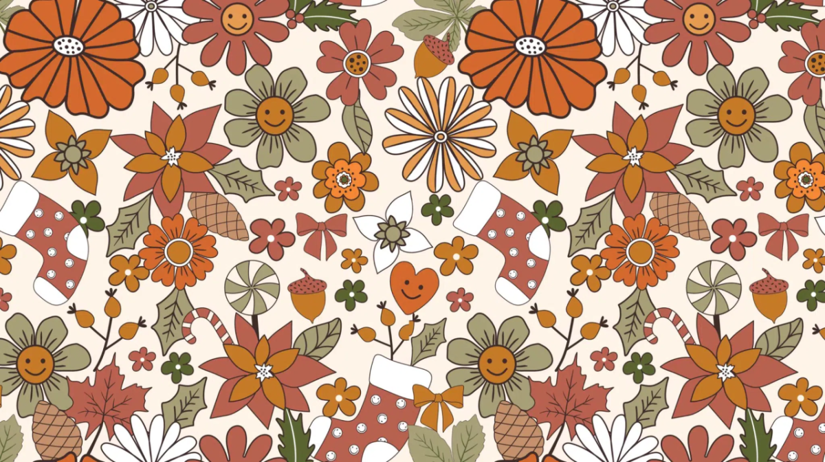 Festive Floral background