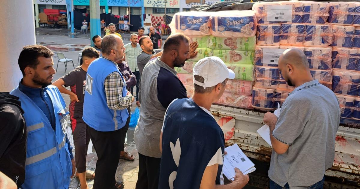 In Gaza, families only have access to around 1 to 3 liters of water per day.