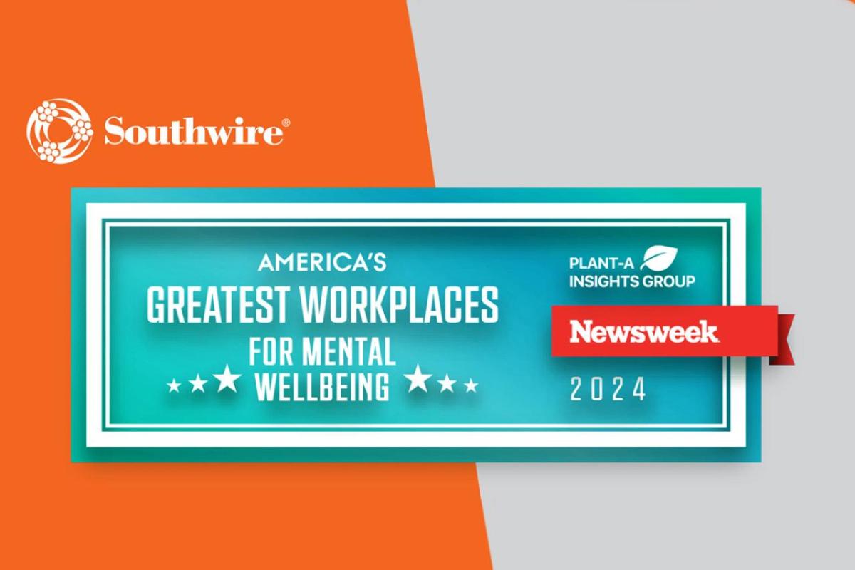 "America's Greatest Workplaces for Mental Wellbeing" badge.