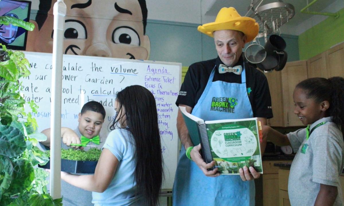 Teacher reading to students in classroom