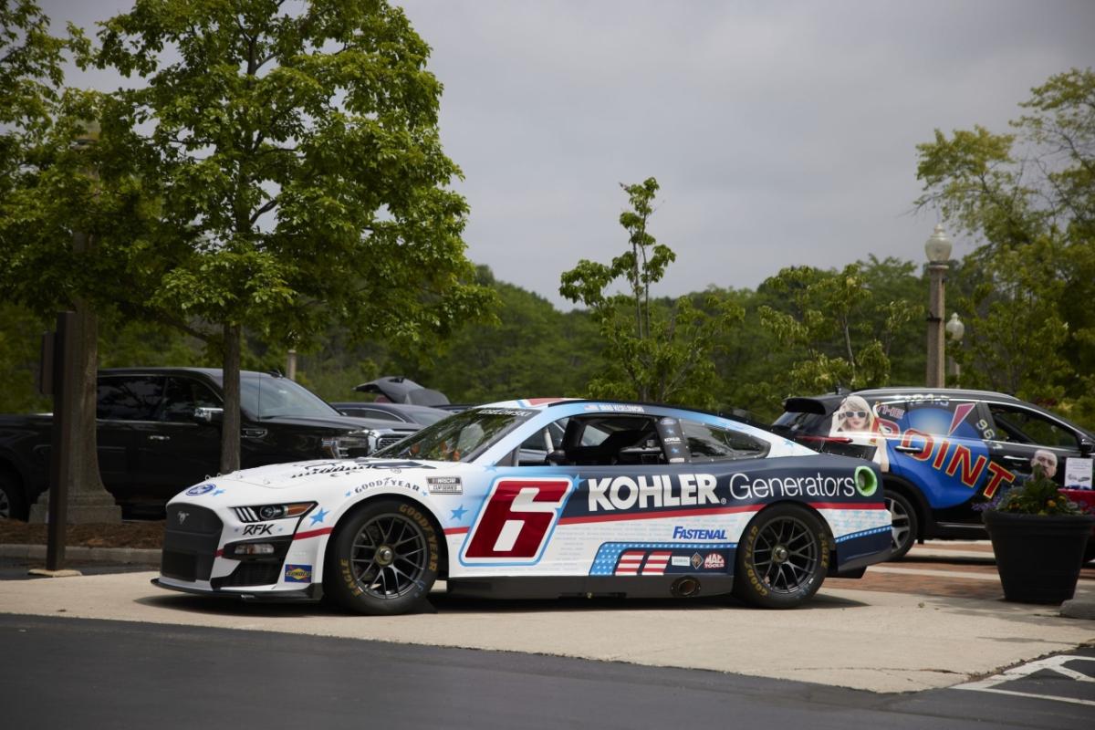 side view of the "6" Kohler Generator race car