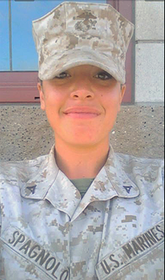 Krystal Spagnolo in uniform