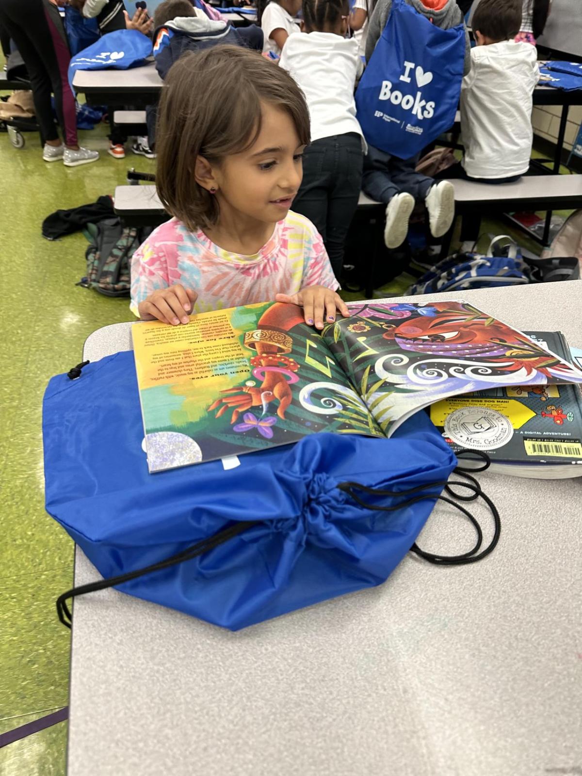 student with book