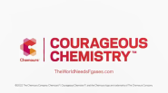 "Courageous Chemistry. Theworldneedsfgases.com" and Chemours logo